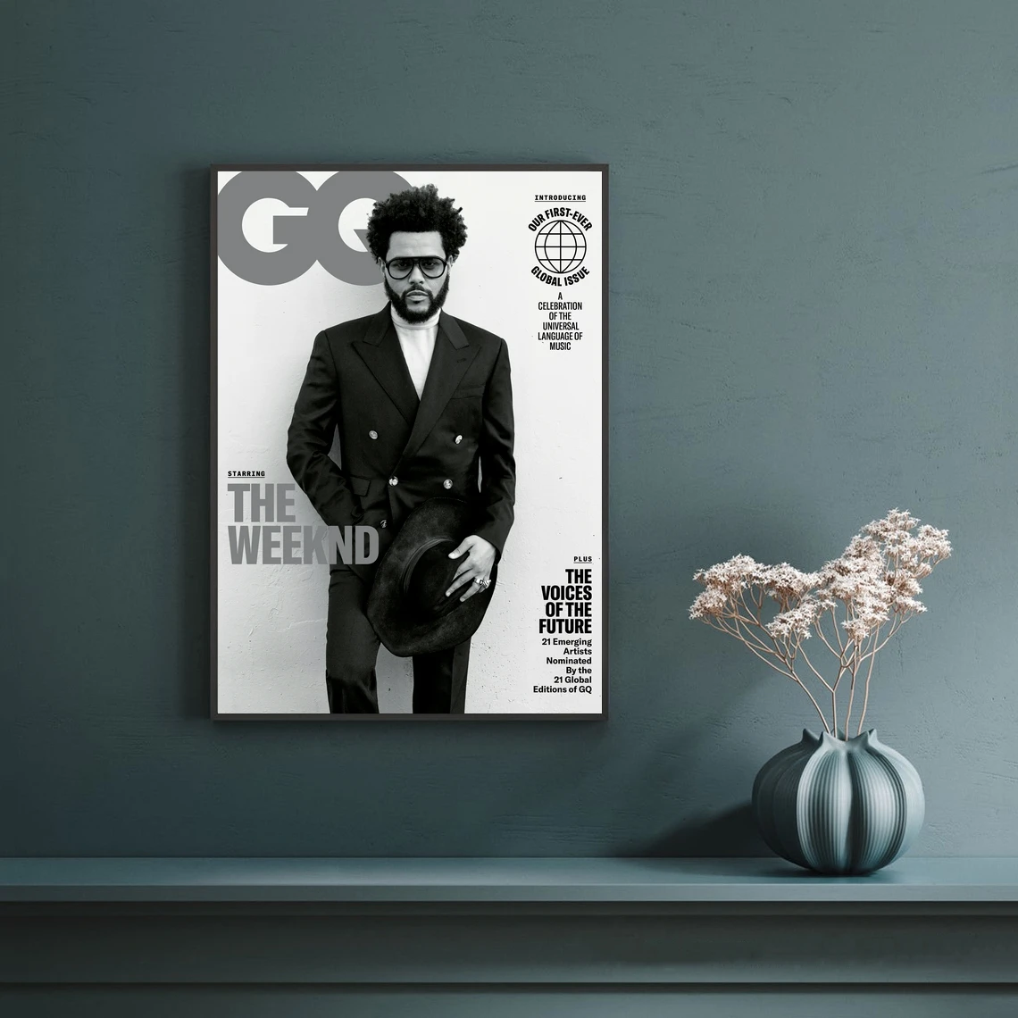 The Weeknd Poster Music Album Cover Poster Rap Hip Hop Pop Music Star Canvas Poster Print (Senza Cornice)