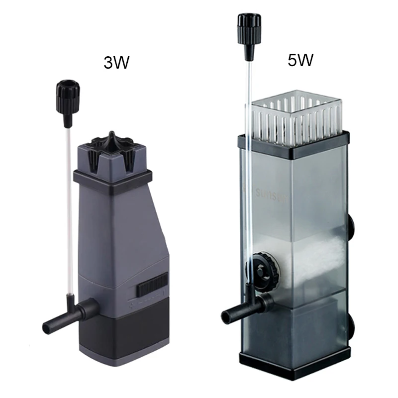 Rimozione Della Pellicola Dell'Olio Dell'Acquario Filtro Del Serbatoio Di Pesce Sunsun Skimmer Della Superficie Rimuovere L'Acqua Proteica Aria Ossige