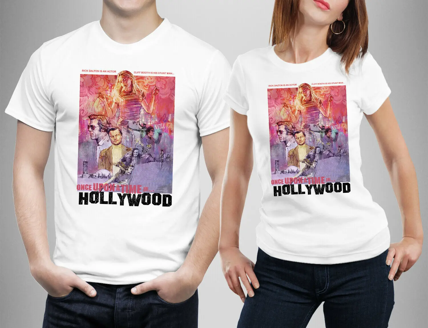 C'Era Una Volta In Hollywood Shirt Movie 2019 Rick Dalton T-Shirt T-Shirt Manica Corta Uomo
