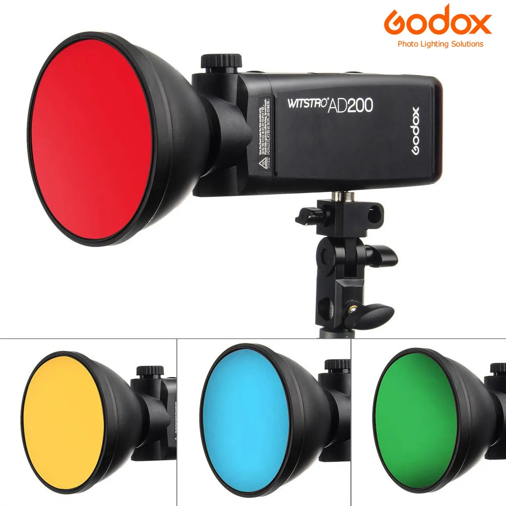 Godox Ad-S11 Gel Color Filter Griglia A Nido D'Ape Orad-S2 Standard Riflettore Diffusore Morbida Per Witstro Ad-360 Ii Ad360Ii Ad180 Ad200