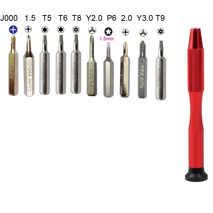 10 In 1 Cacciavite Ph000 T5 T6 T8 T9 Tri-Punto Y 2.0 3.0 P6 Driver Strumento Teardown Per Macbook Pro 13 "A1278 15" A1286 17 "A1297