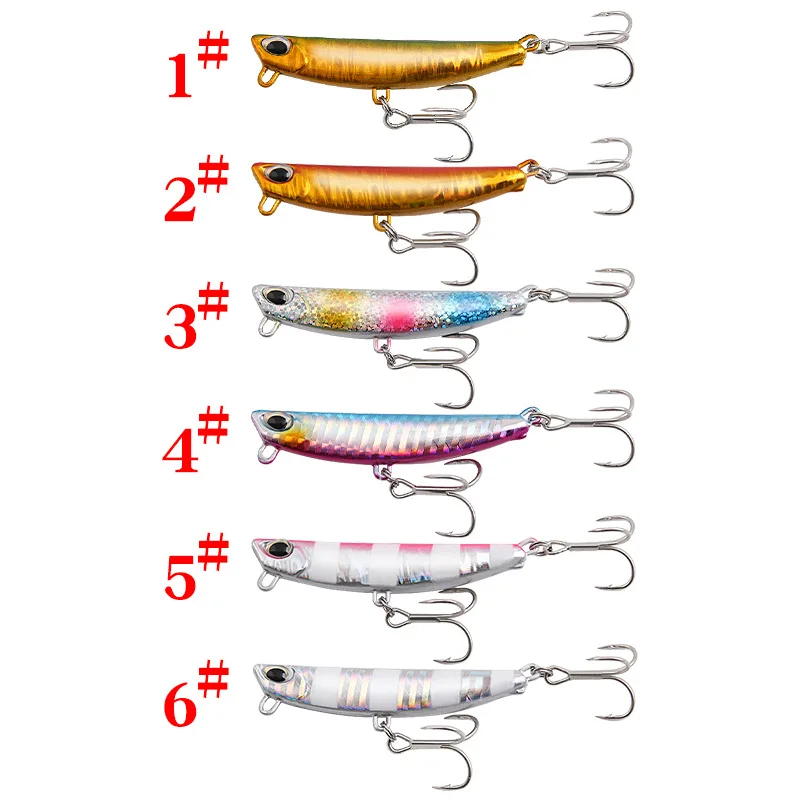 Luya Bait Far Throw Luya Iron Plate Fake Bait Night Glow Vib Paillettes Lead Fish Sea Fishing Tippy Sgombro Bait Fishing Lure Set