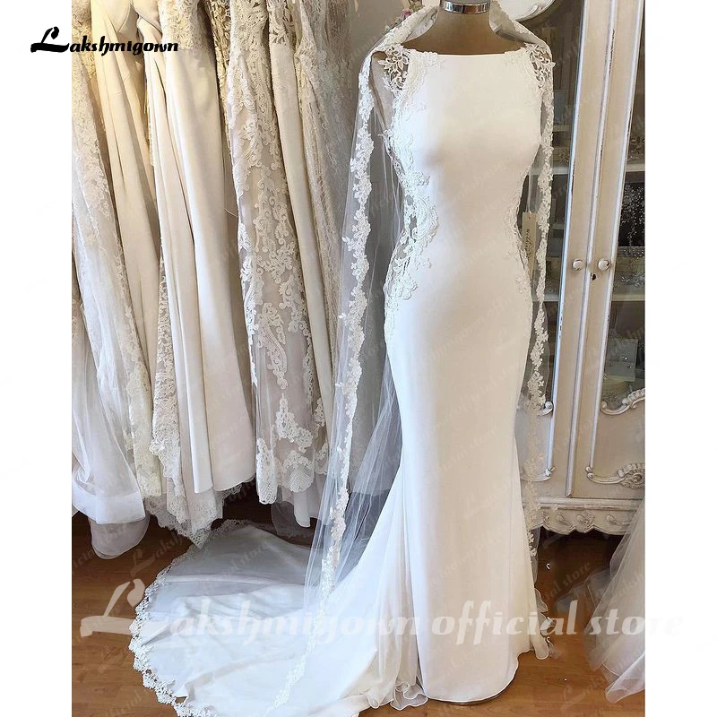 Sexy Sirena Appliques Abito Da Sposa Per Le Donne 202 Bridal Ladies Party Floor-Length Robe De Mariée Abito Da Sposa