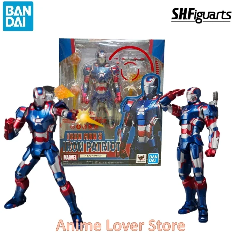 Disponibile Bandai Original Marvel S.H. Figuards Shf Iron Man 3 Iron Patriot Anime Action Figures Giocattoli Per Regalo Per Bambini