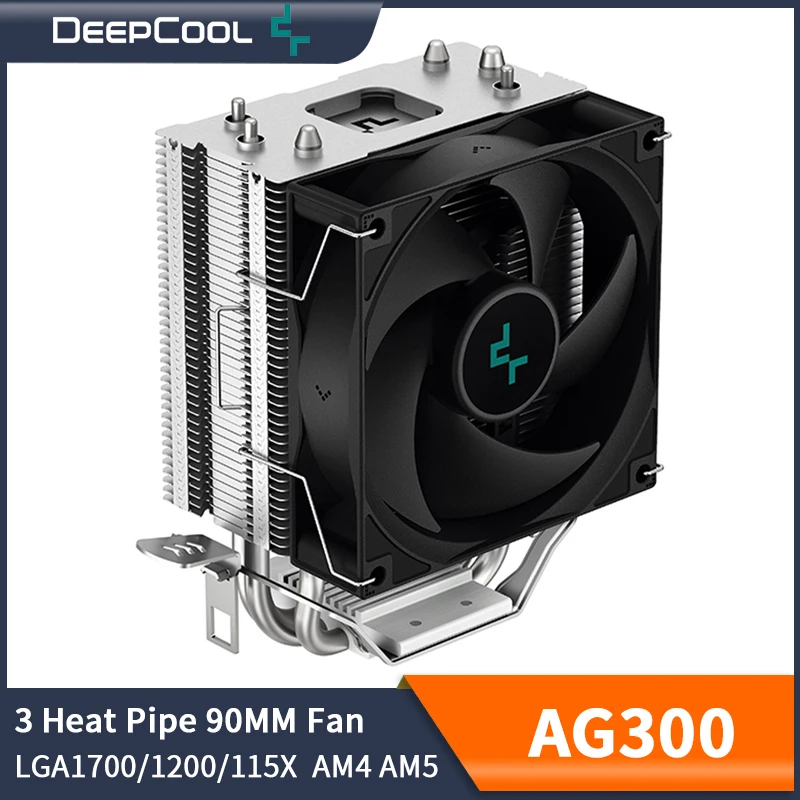 Deepcool Ag300 Cpu Cooler Tdp 150W 3 Heat Pipe Pwm Processador Air Cooler Per Lga1700 1200 115X 1151 1155 Am4 Am5