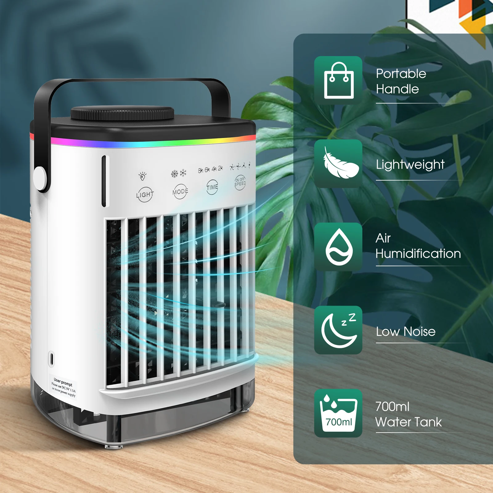Mini Condizionatore D'Aria Ventola Di Raffreddamento Ad Acqua Ventola Di Raffreddamento Ad Acqua Aria Condizionata Per Camera Ufficio Mobile Condizion