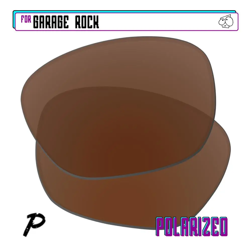 Ezreplace Polarizzati Lenti Di Ricambio Per-Oakley Occhiali Da Sole Garage Rock-Marrone P