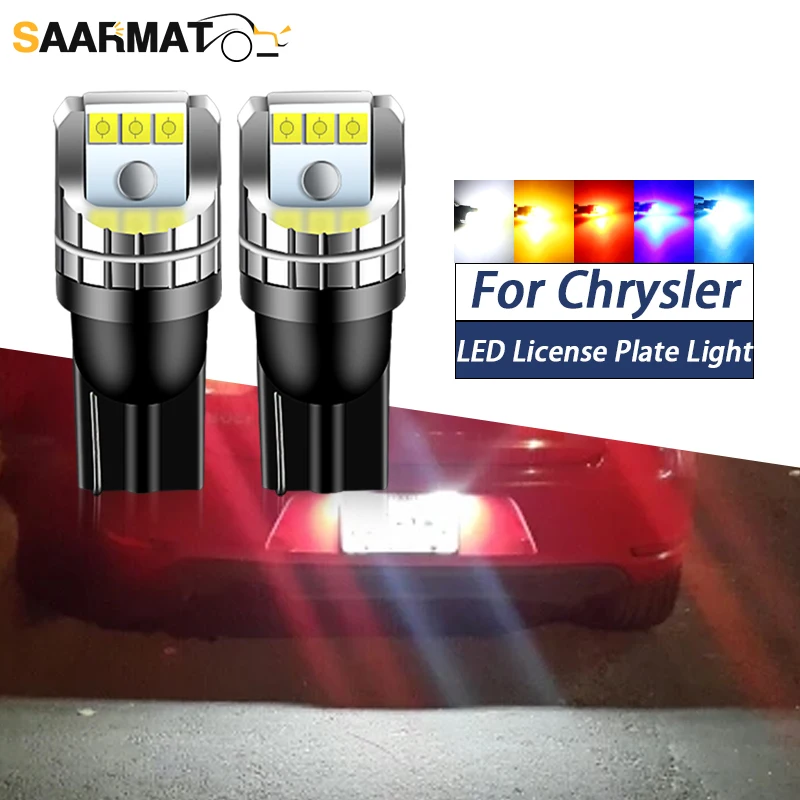 2 Pz Led Luce Targa W5W T10 Canbus Per Chrysler 300 200 Aspen Sebring Voyager 300M Intrepid Neon Pt Cruiser Voyager