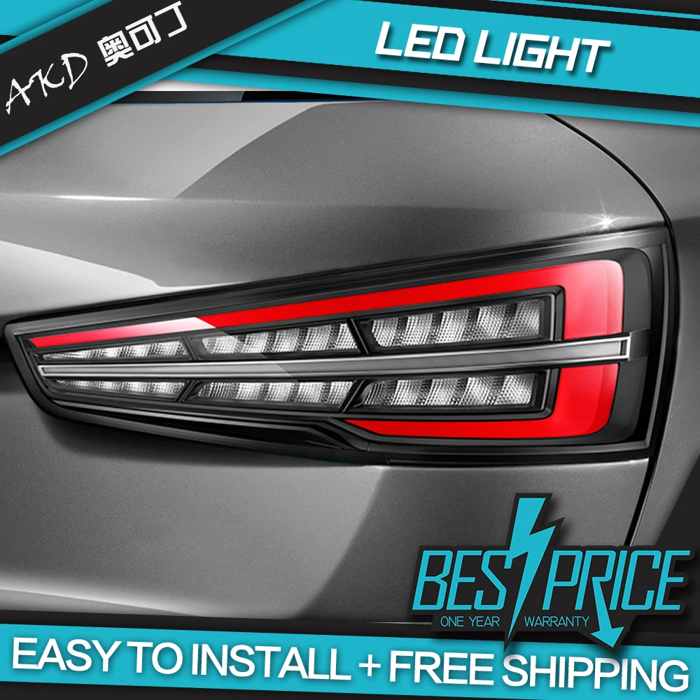 Akd Car Styling Per Audi Q3 Fanale Posteriore 2013-2019 Aggiornamento Nuovo Led Fanale Posteriore Arresto Posteriore Drl Dynam Accessori Automobilisti