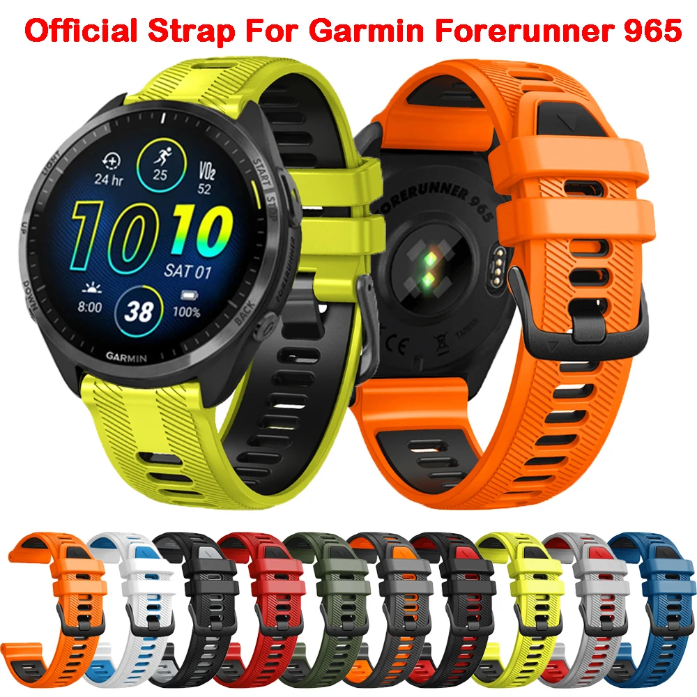 Cinturino Originale Da 22Mm Per Garmin Forerunner 965 Cinturino Ufficiale Per Garmin Forerunner 965 955 945 935 Correa Braccialetto Di Ricambio