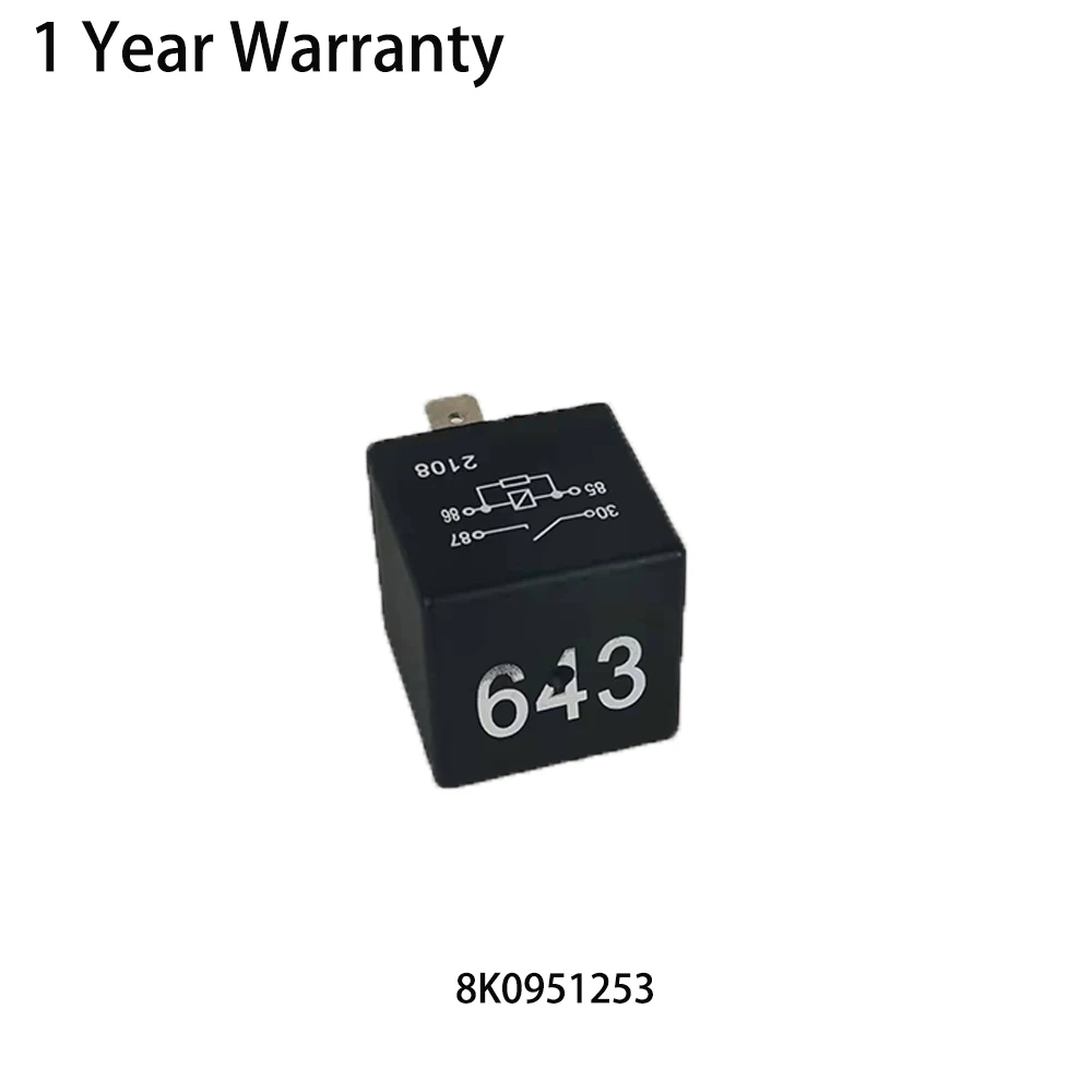 Relè Pompa Carburante No.643 Adatto Per Vw Phaeton Touareg Golf Tiguan Audi R8 Audi R8 A4L Audi A4L Cn Oe: 14141951253A 4H0951253A