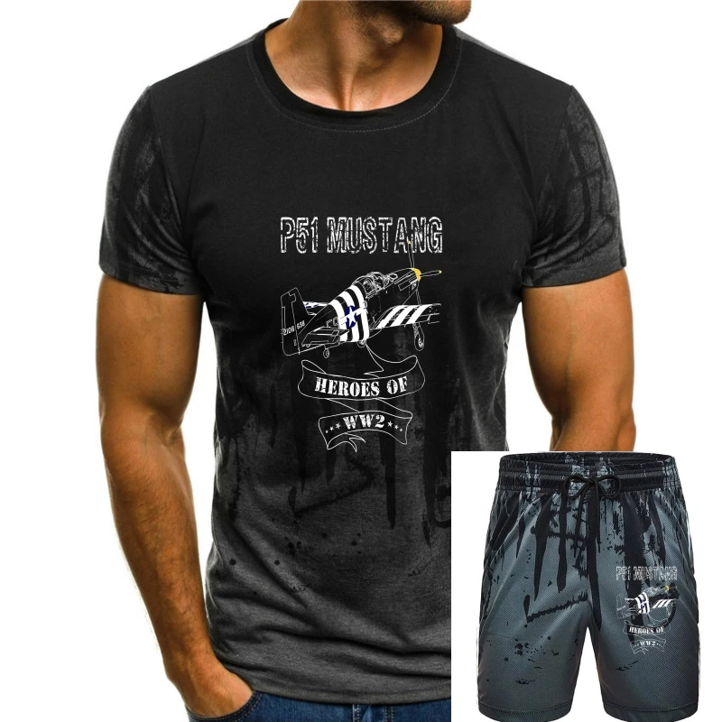 P-51 Mustang T-Shirt Ww2 Aircraft Airplane Military Pilot Gifts-Camicia Unisex