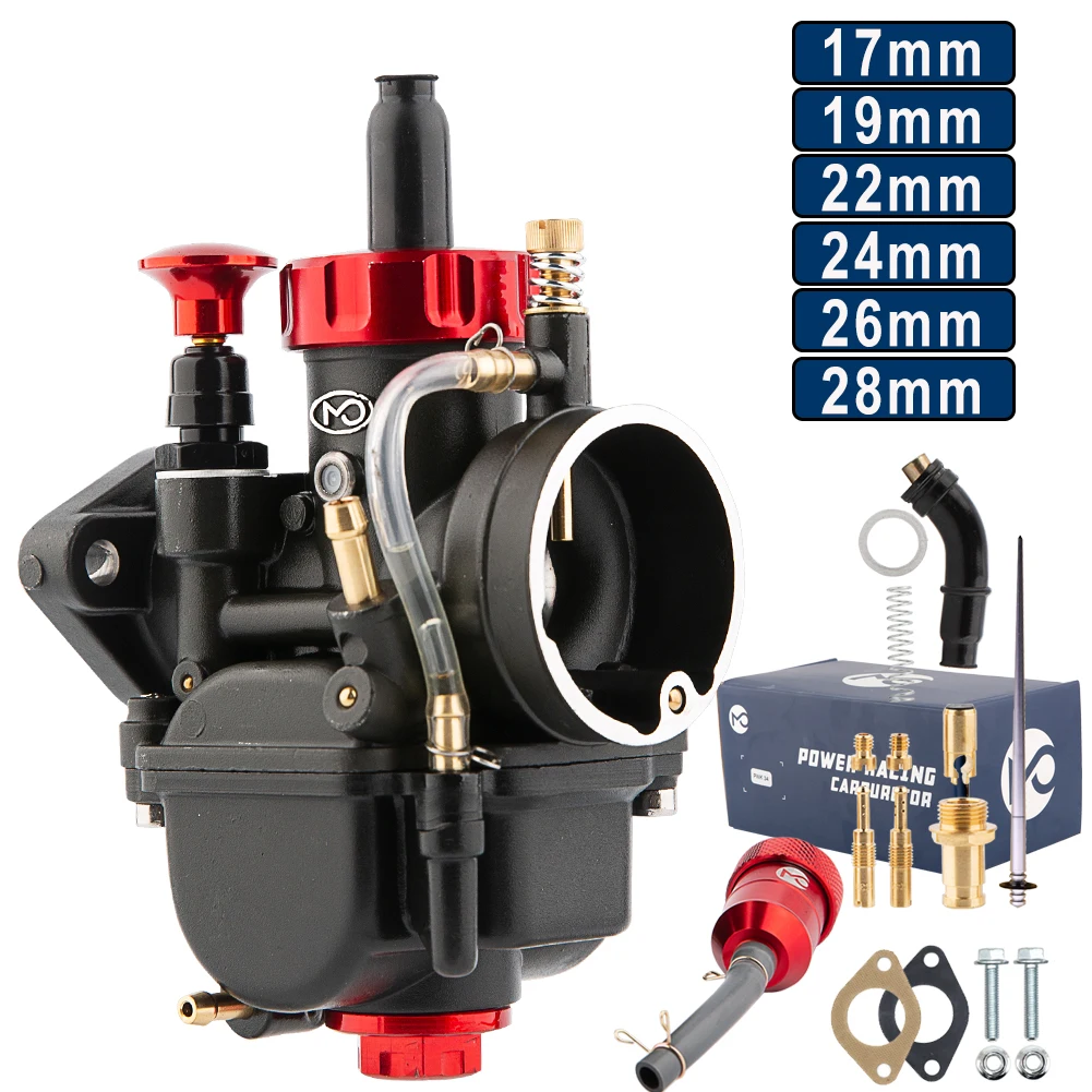 Carburatore Moto Pe17/19/22/24/26/28Mm Con Carb Jets Per Yamaha Kawasaki Honda Apollo Kayo Ycf Bse Ssr Dirt Pit Bike Motor
