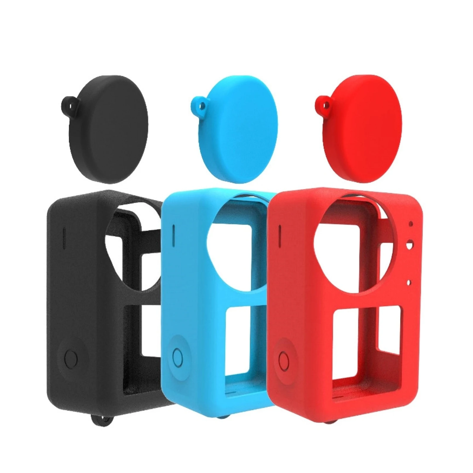 Per Dji Osmo Action 3 Custodia Protettiva In Silicone Cappuccio Per Obiettivo Per Dji Osmo Action 3 Custodia Morbida Con Cappuccio Per Obiettivo