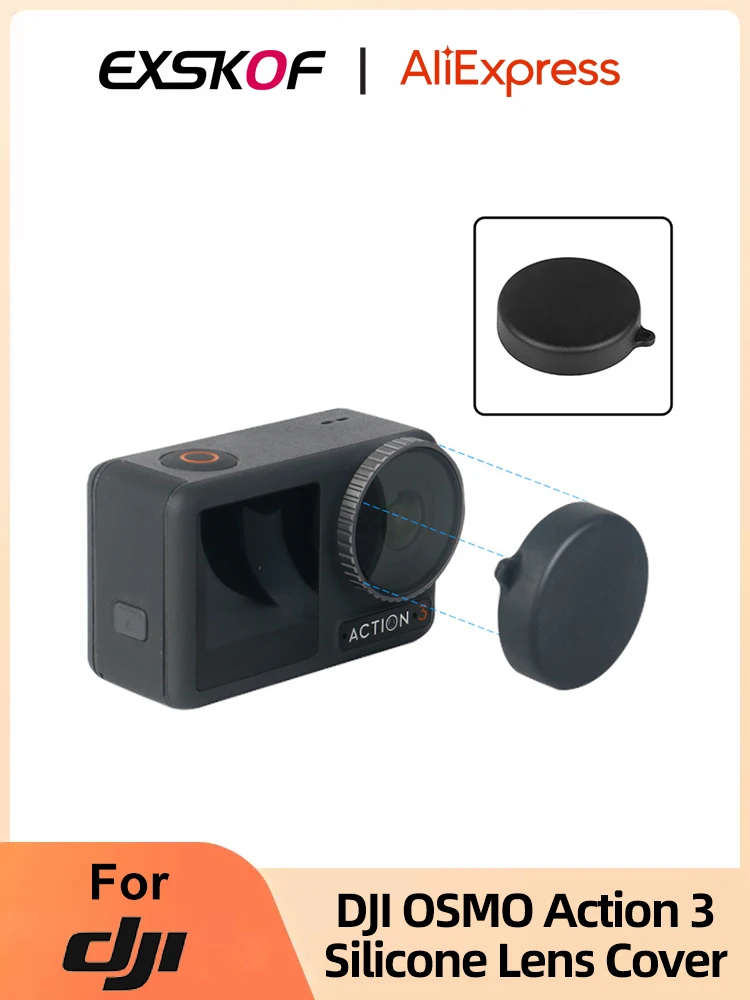 Per Dji Osmo Action 3 Copriobiettivo In Silicone Copriobiettivo Protettivo A Prova Di Caduta Per Dji Osmo Action 3 Accessori Per Action Cam