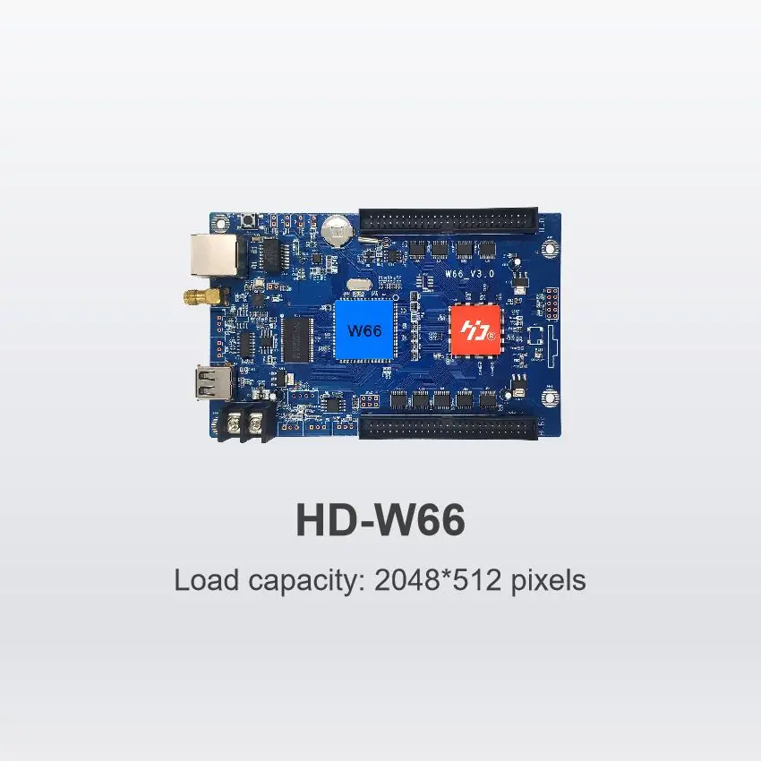 P10 Single-Dual Color Controller Hd-W66, P10 Red Led Module Control Card,P10 Led Sign Led Control Card