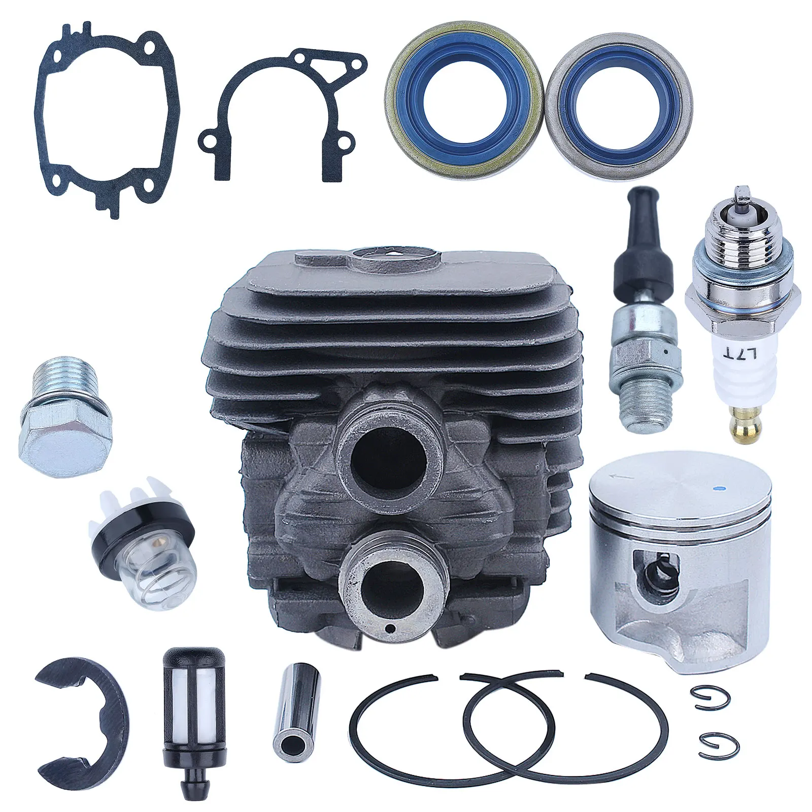 Kit Guarnizioni Pistone Cilindro 50Mm Per Stihl Ts410 Ts420 Ts 410 420 Troncatrice Valvola Di Decompressione Candela
