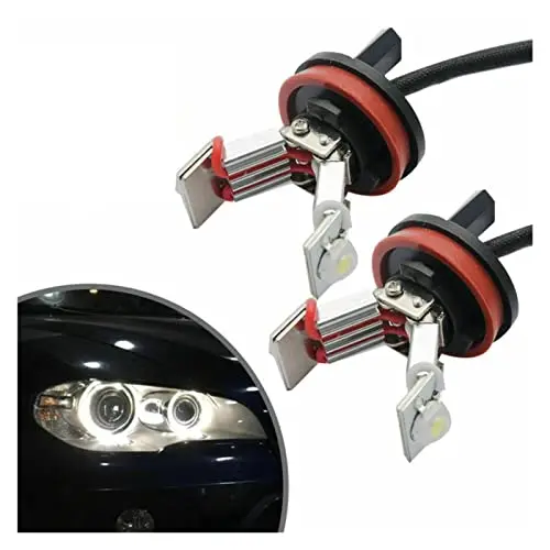 Car Angel Eagle Eyes Light Fit For Bmw E60 E82 E87 E90 E92 H8 6W Canbus Led Angel Eyes Market Halo Head Lampadine