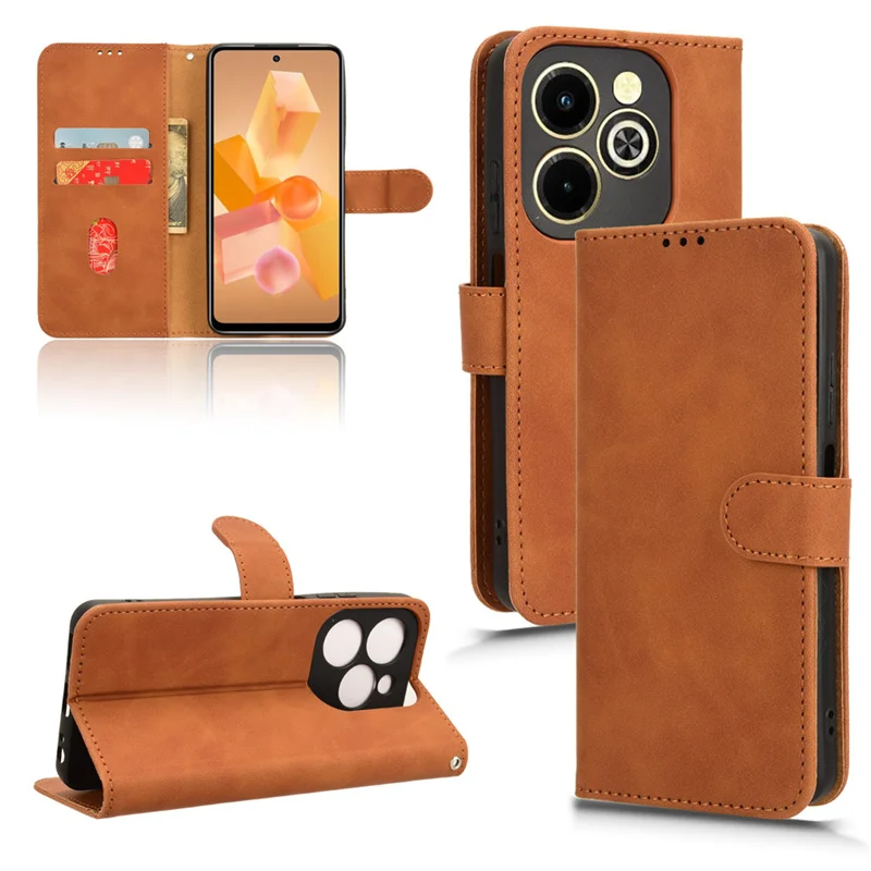 Per Infinix Hot 40I X6528B Cover Portafoglio Full Protect Custodia Per Cellulare Per Infinix Hot 40I Custodia Skin Feel Flip Leather Funda