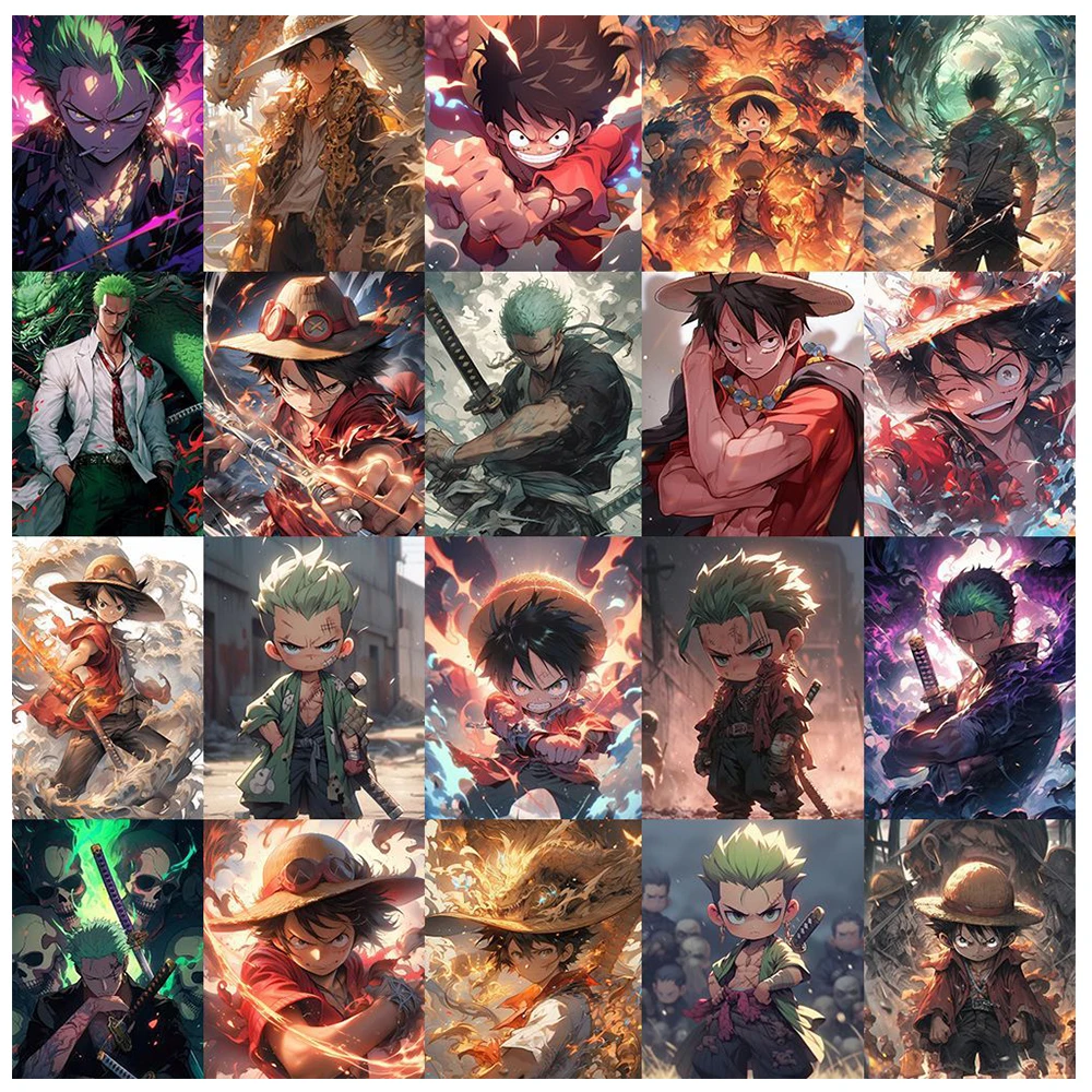 10/30/48Pcs Cool Anime One Piece Rufy Stickers Chopper Zoro Poster Sticker Skateboard Moto Cancelleria Classic Kid Decalcomanie