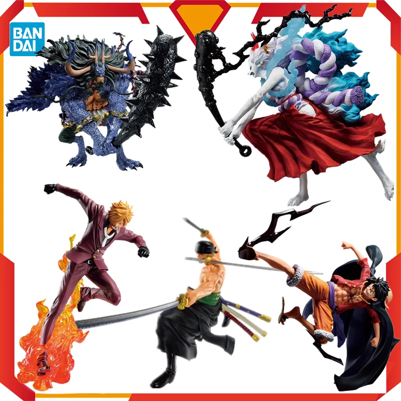 In Magazzino Bandai Original Anime One Piece Ichiban Kuji Treasure Cruise Kaidou Yamato Rufy Roronoa Zoro Sanji Figures Toys