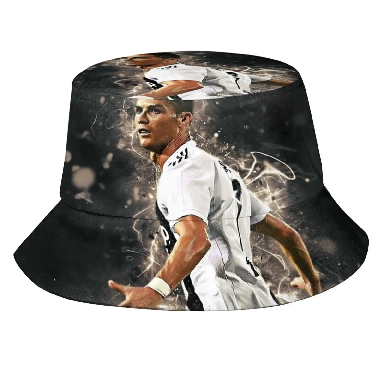 Cappelli Da Pescatore Unisex Berretto Christian Ronaldo Portogallo Sette Verde Bianco Eurocopa Forward Real Madrid Pogba Dybala Morata
