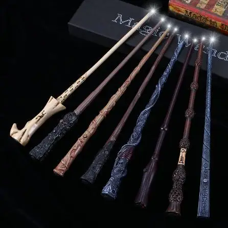 Harry Magic Wands (Illuminazione) Sirius Hermione Dumbledore Potter Light Magic Wand Box Imballaggio Per Regalo Di Compleanno All'Ingrosso