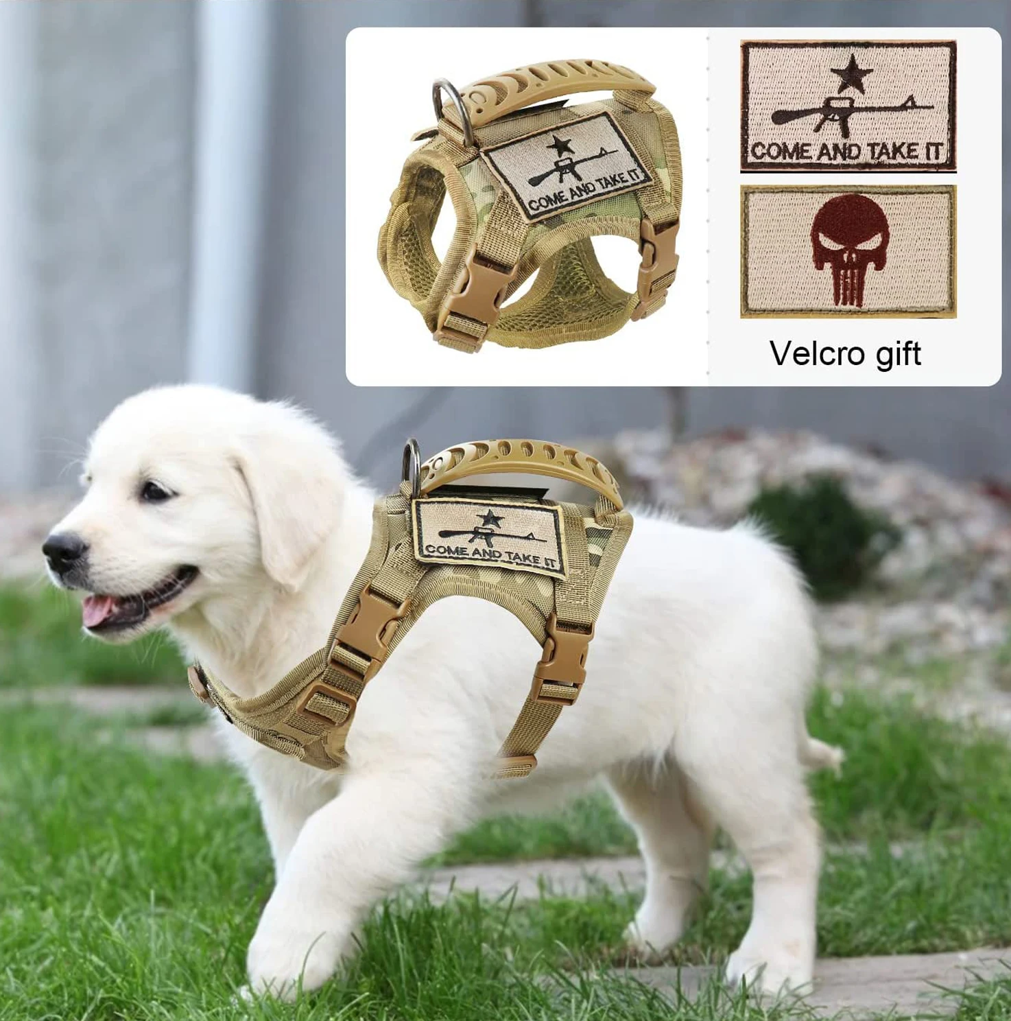 Cat Puppy Tactical Vest Training Harness Regolabile Military Outdoor Working Cat Harness Accessori Per Cani Per Cani Di Piccola Taglia