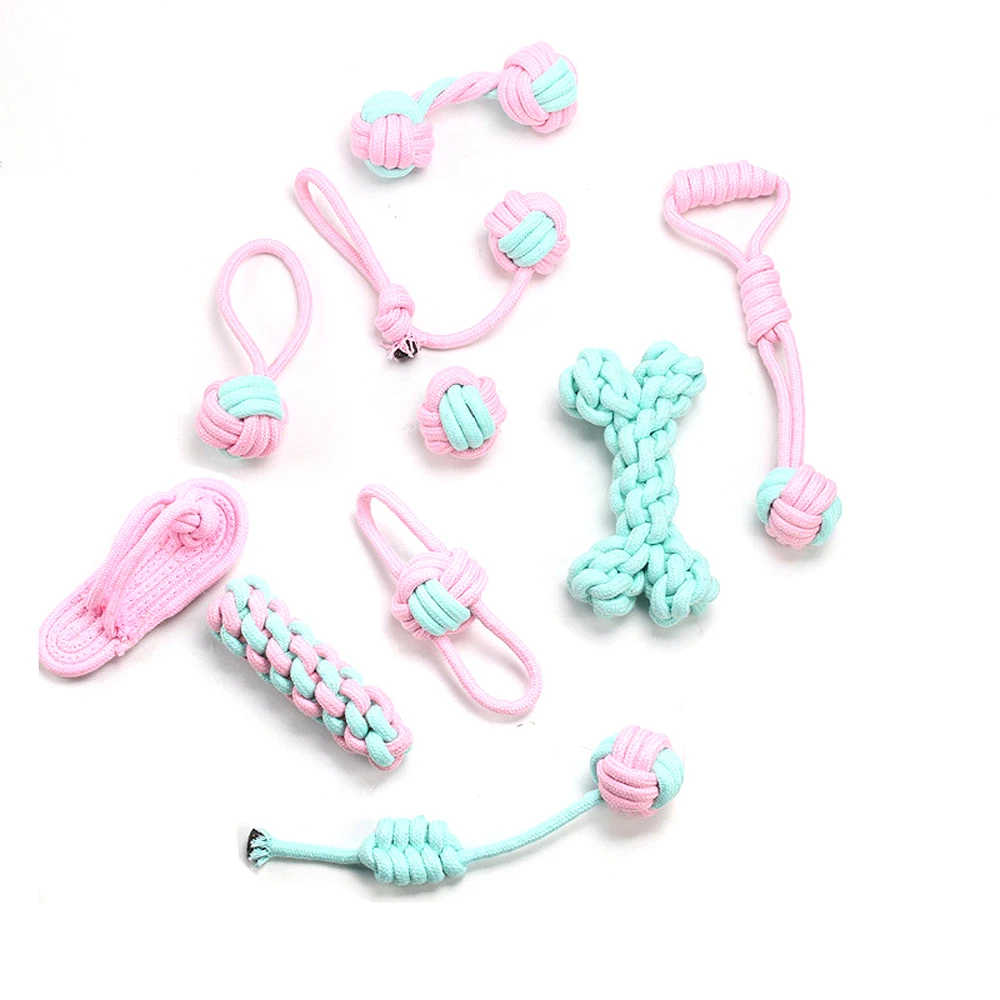 Pet Dog Toys For Large Small Dogs Toy Interactive Cotton Rope Mini Dog Toys Ball For Dogs Accessori Spazzolino Da Denti Chew Puppy
