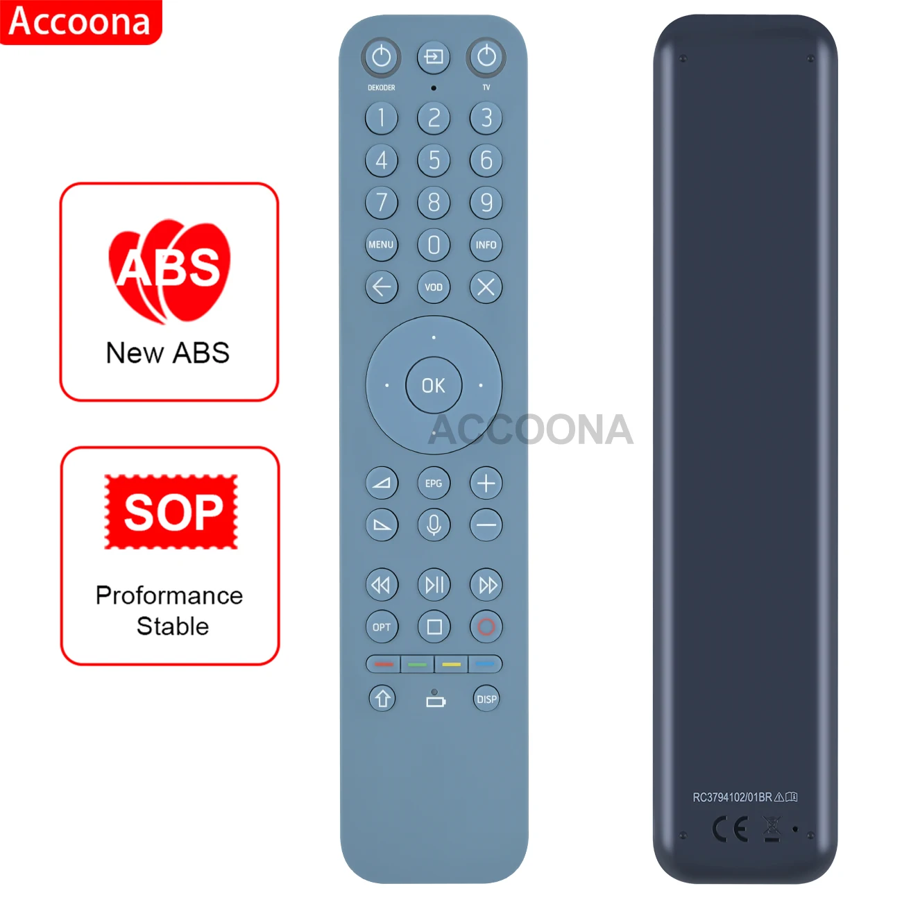 Telecomando Rc3794102/01Br 03Br Per Vectra Dekoder 4K Adb Vec-3770Cfx Iptv