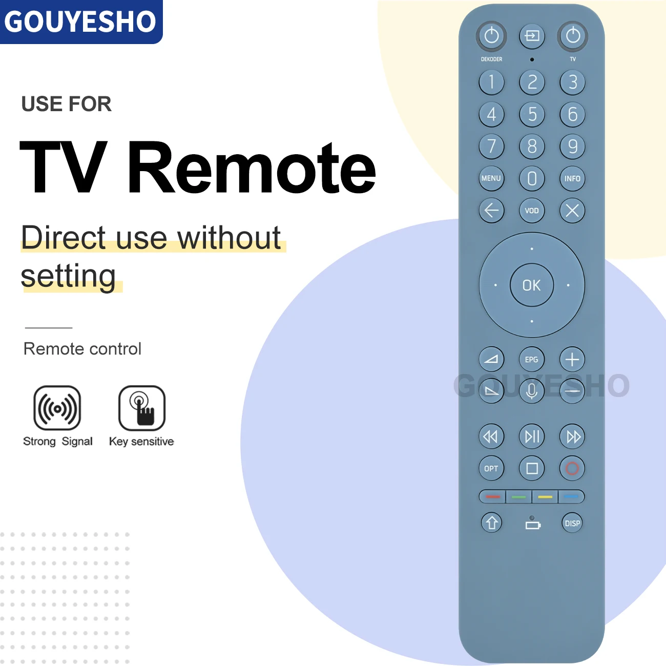 Nuovo Telecomando Rc3794102/01Br 03Br Per Vectra Dekoder 4K Adb Vec-3770Cfx Iptv
