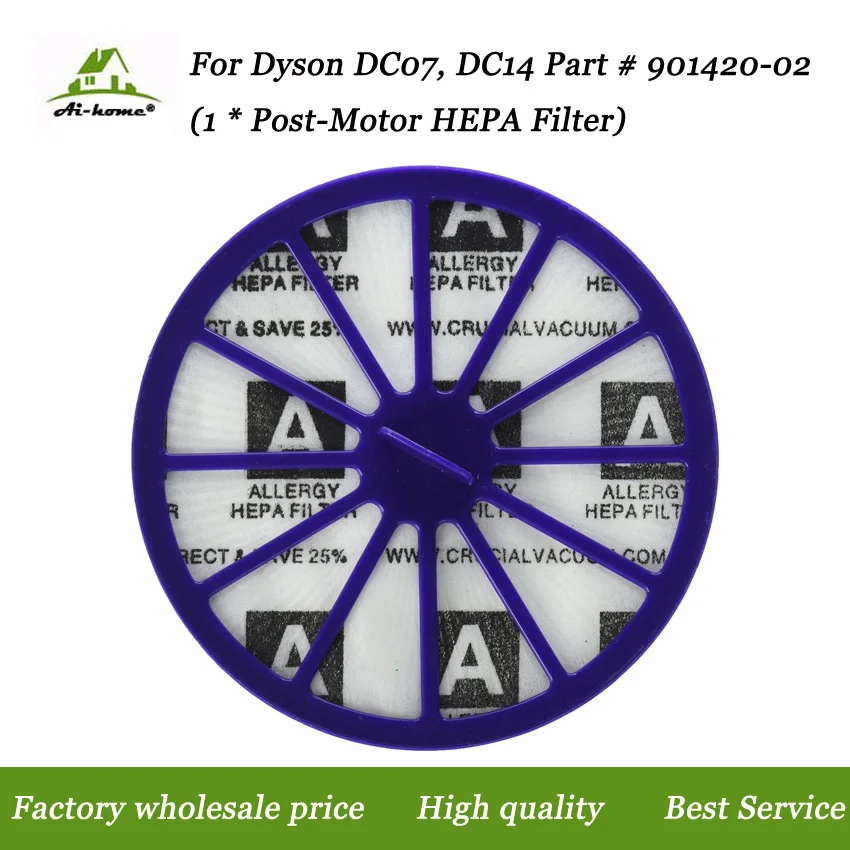 Per Dyson Dc07 Dc14 Viola Post-Motore Filtro Hepa Sostituisce Per Dyson Dc-07 Dc-14 Vuoto Part #901420- 02, 90142002 Accessorio