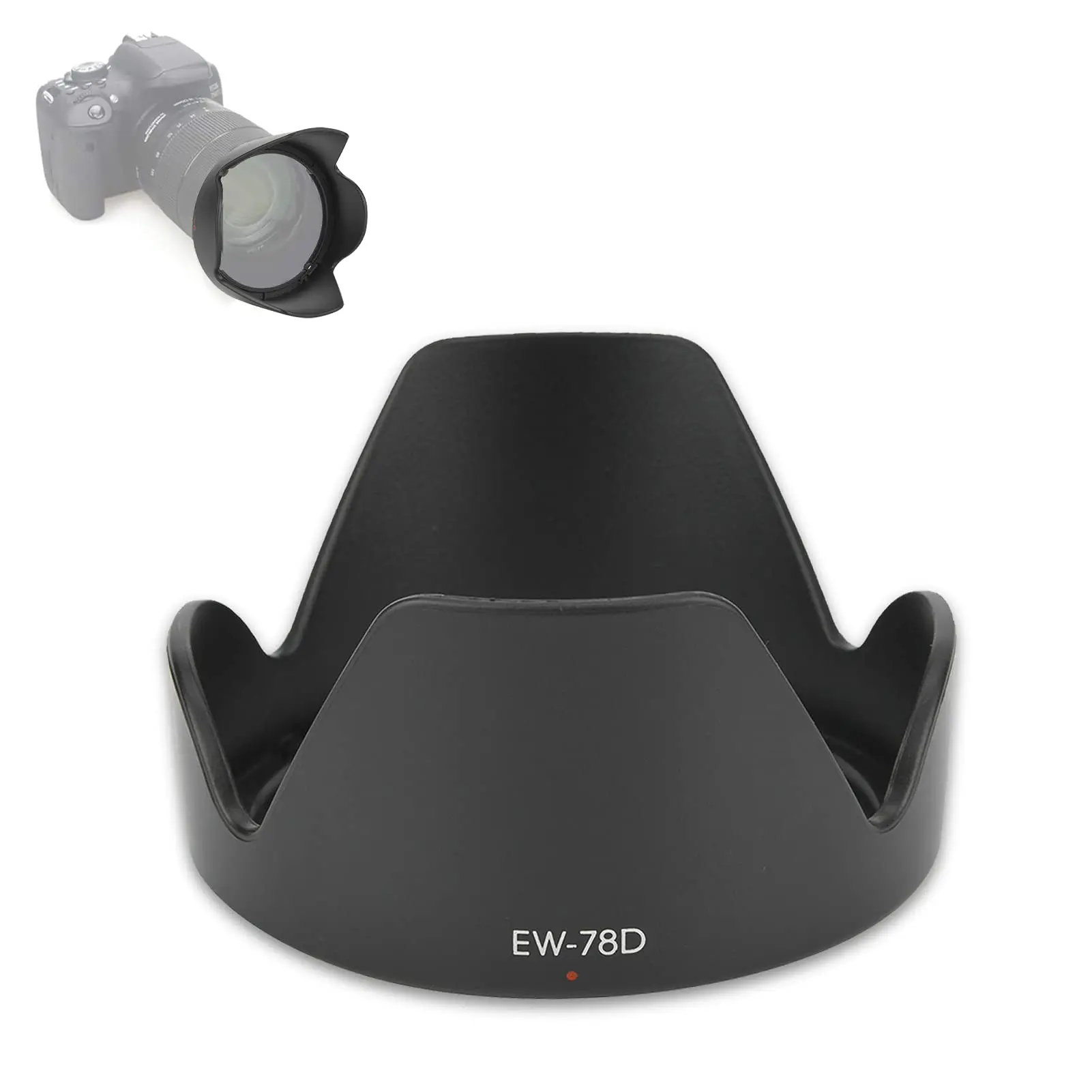 Ew-78D 72Mm Ew 78D Ew78D Lens Hood Camera Lente Accessori Per Canon 70D 80D 60D 760D Ef 28-200Mm Ef-S 18-200Mm F3.5-5.6 Is