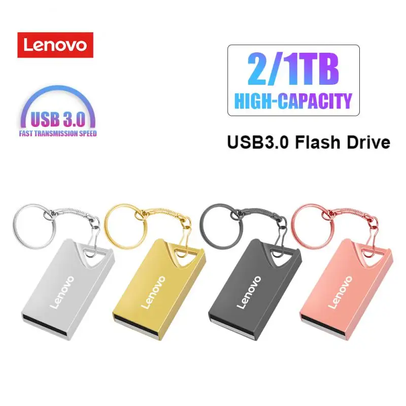 Originale Lenovo Usb3.0 Flash Drive 2Tb Pen Drive Ad Alta Velocità 1T Pendrive Otg Impermeabile In Metallo Per Dispositivo Di Archiviazione Del Comput