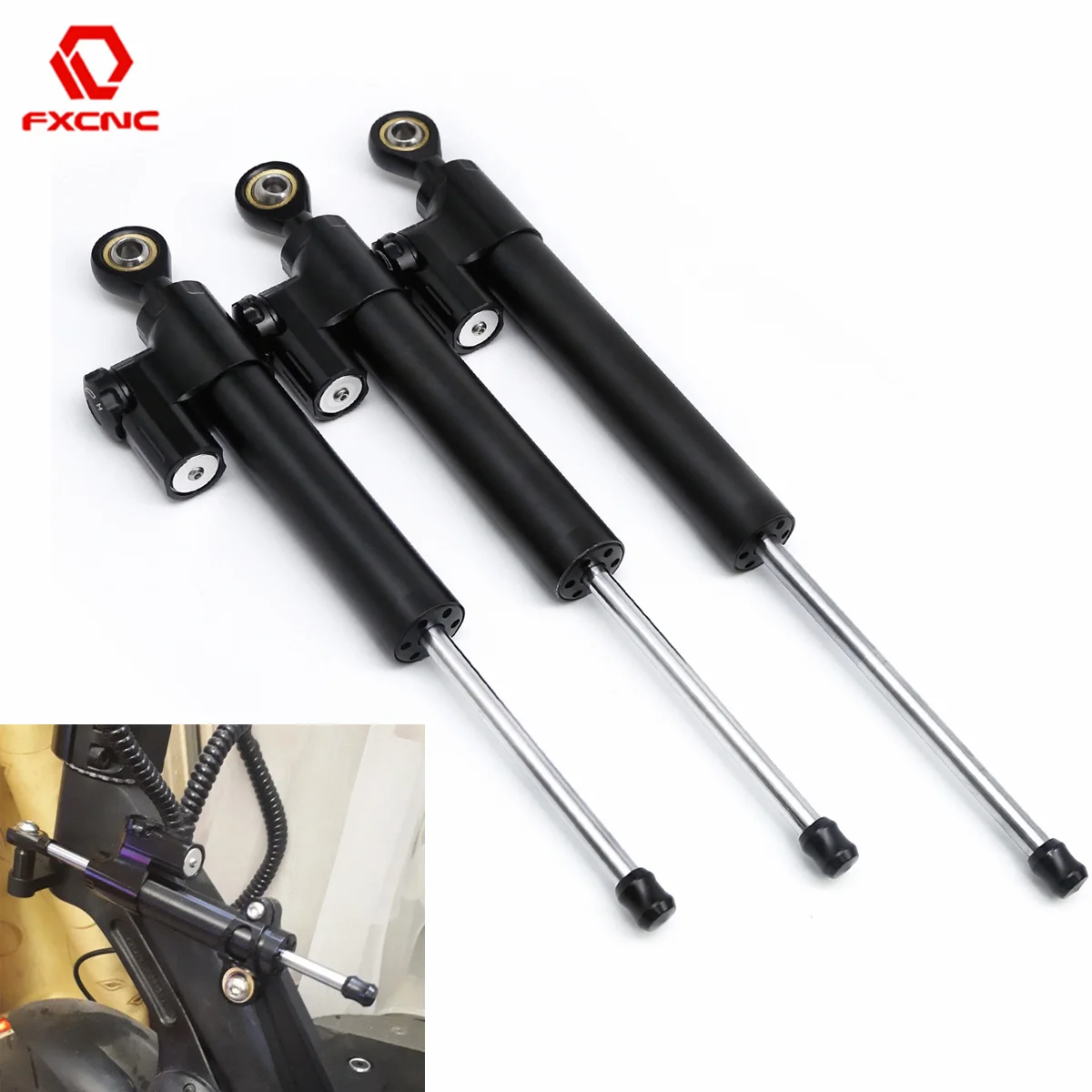 255Mm 295Mm 365Mm Ammortizzatore Di Sterzo In Alluminio Cnc Per Kaabo Zero Dualtron Vsett Nanrobot Ecorider Scooter Elettrico