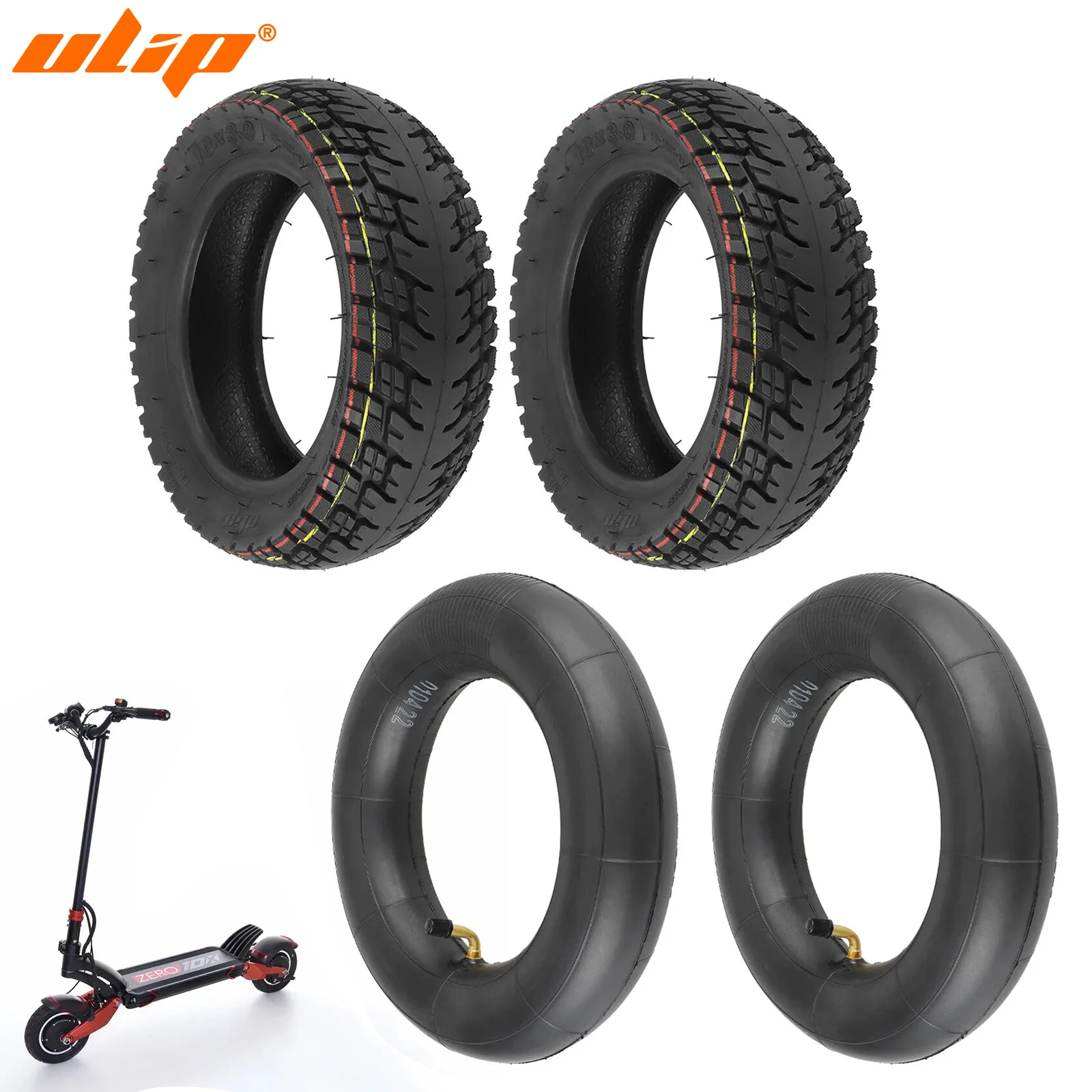 Ubip 2 Set Pneumatico Fuoristrada 10X3 Con Camera D'Aria Pneumatico Per Scooter Zero 10X Kaabo Mantis 10 Nanrobot Joyor Varla Eagle