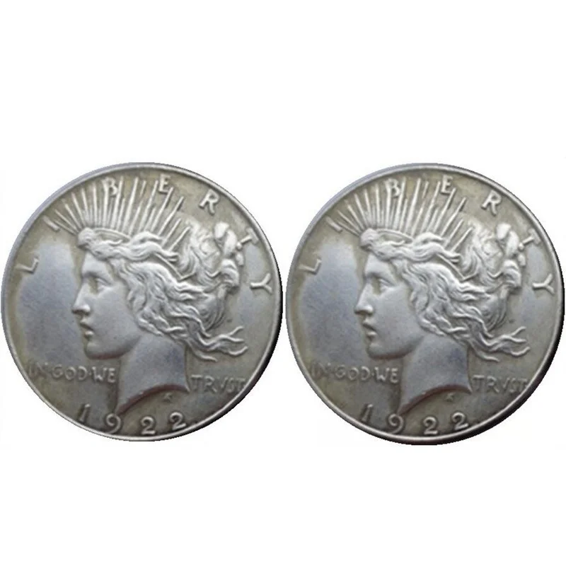 Collezione Silver Dollar Eagle 38Mm Peace Dove Copy Coin Stati Uniti Double Face 1921-1964 Statue Of Liberty And Peace Coin