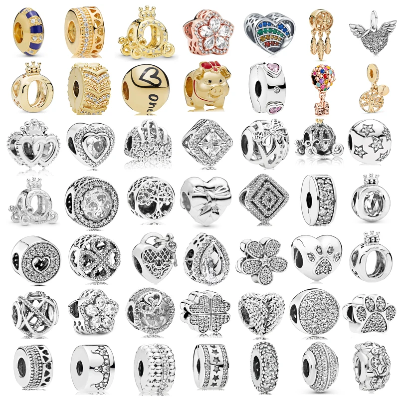New Fashion Charm Beaded Angel Love Pumpkin Carriage Fit Original Pandora Ladies Bracciale Jewelry Gift