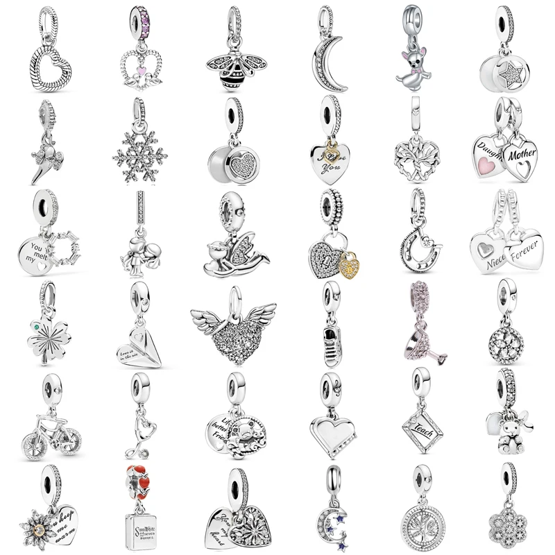Nuovo Fascino Di Moda Originale Angelo Amore Ali Albero Della Vita Ciondolo Originale Pandora Signore Braccialetto Accessori Gioielli Regalo