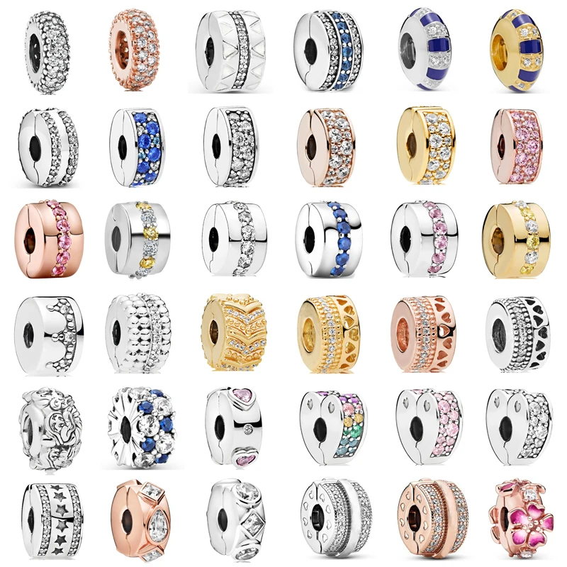 New Fashion Charm Original Spacer Beads Love Crown Beads Fit Original Pandora Women'S Bracciale Accessori Per Gioielli Regali