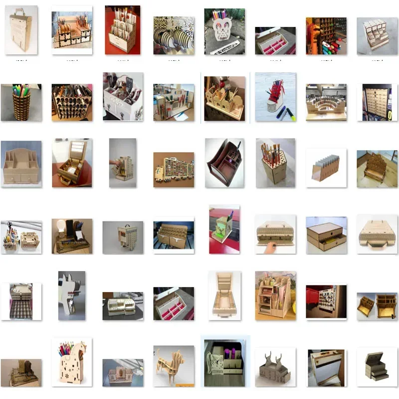 116 Pcs Storage Boxs Organizer Design Disegni Per Macchina Da Taglio Laser Cnc 2D Vector Autocad Coreldraw Files