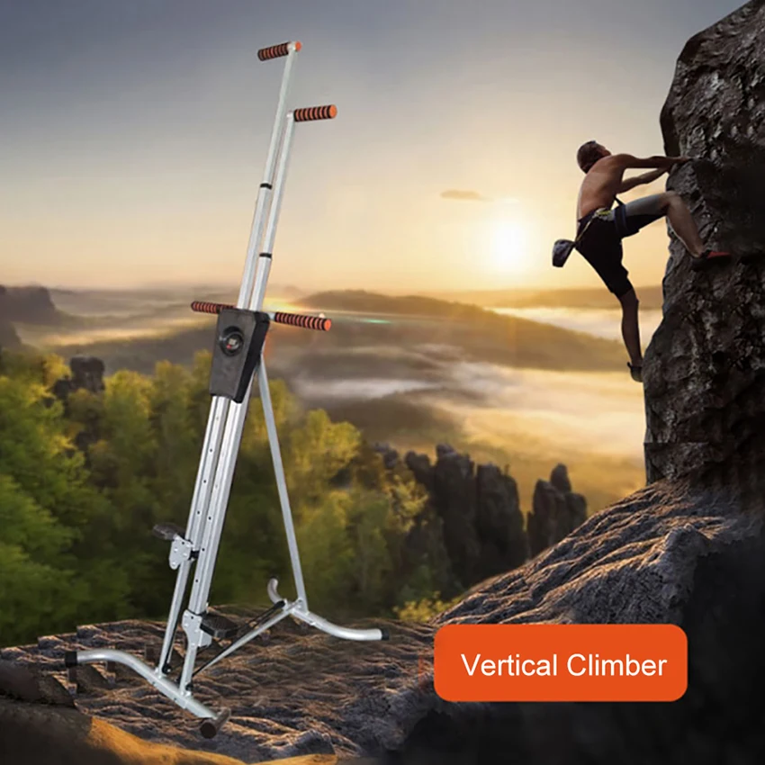 Vertical Climber Stepper Pieghevole Stepping Fitness Climbing Step Machine Equipment Contapassi Lcd Accurato Regolazione A 5 Marce