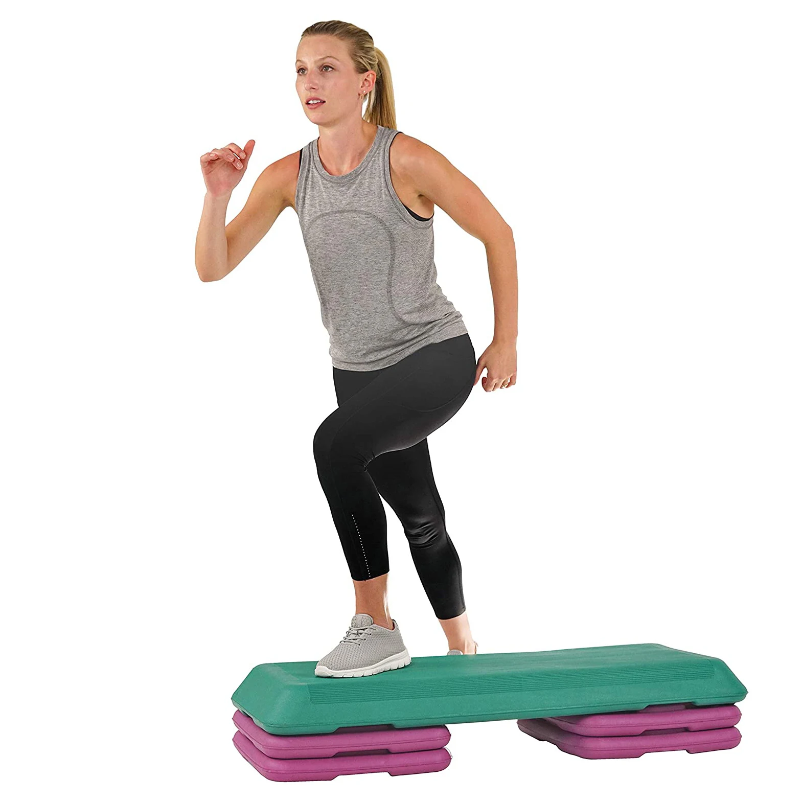 Esercizio Stepper Ellittica Trainer Running Machine Fitness Aerobic Step Platform Workout Stepper Tapis Roulant Pedal