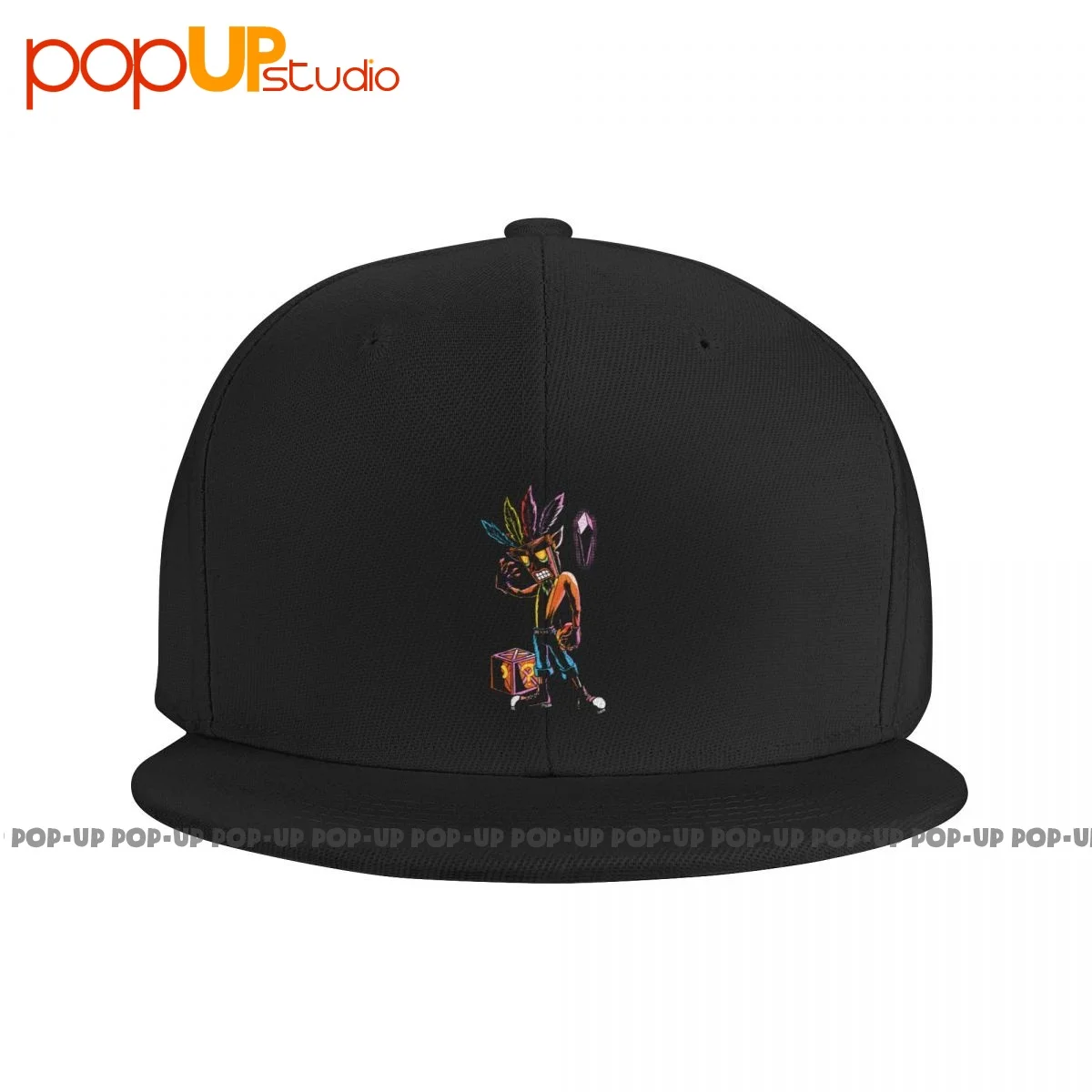 Cool Crash Bandicoot Aku Aku Mask Snapback Cap Premium Berretti Da Baseball Della Migliore Qualità
