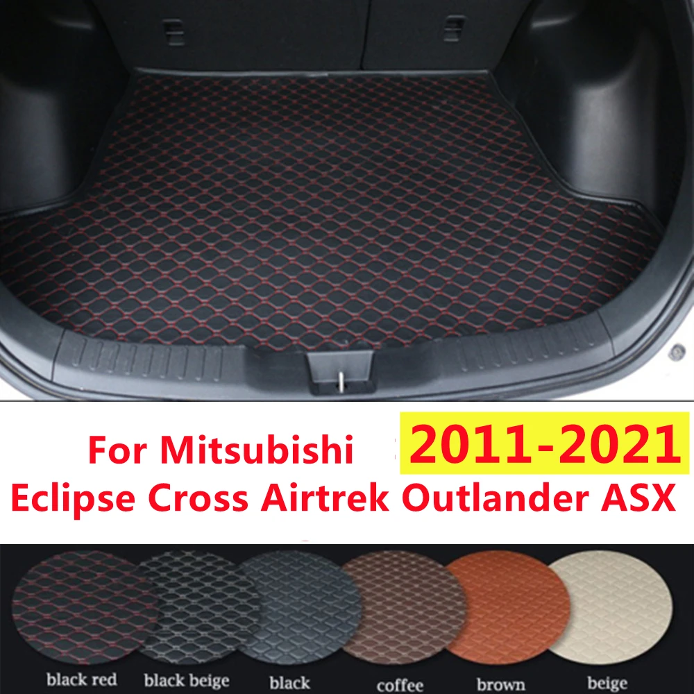 Sj Custom Fit For Mitsubishi Outlander Asx Airtrek Eclipse Car Trunk Mat Auto Tail Boot Tray Liner Cargo Carpet Pad Protector