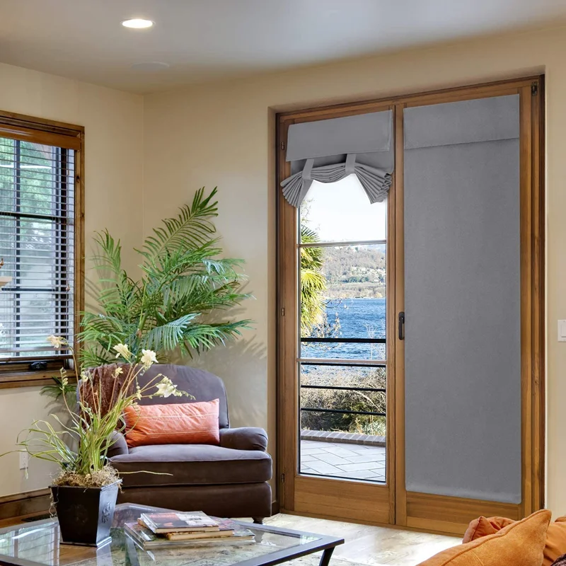 Tende Oscuranti Per Porte Privacy French Shades Window Porte Blinds Oscuramento Termico Autoadesivo 26 X68 Pollici 1 Pz