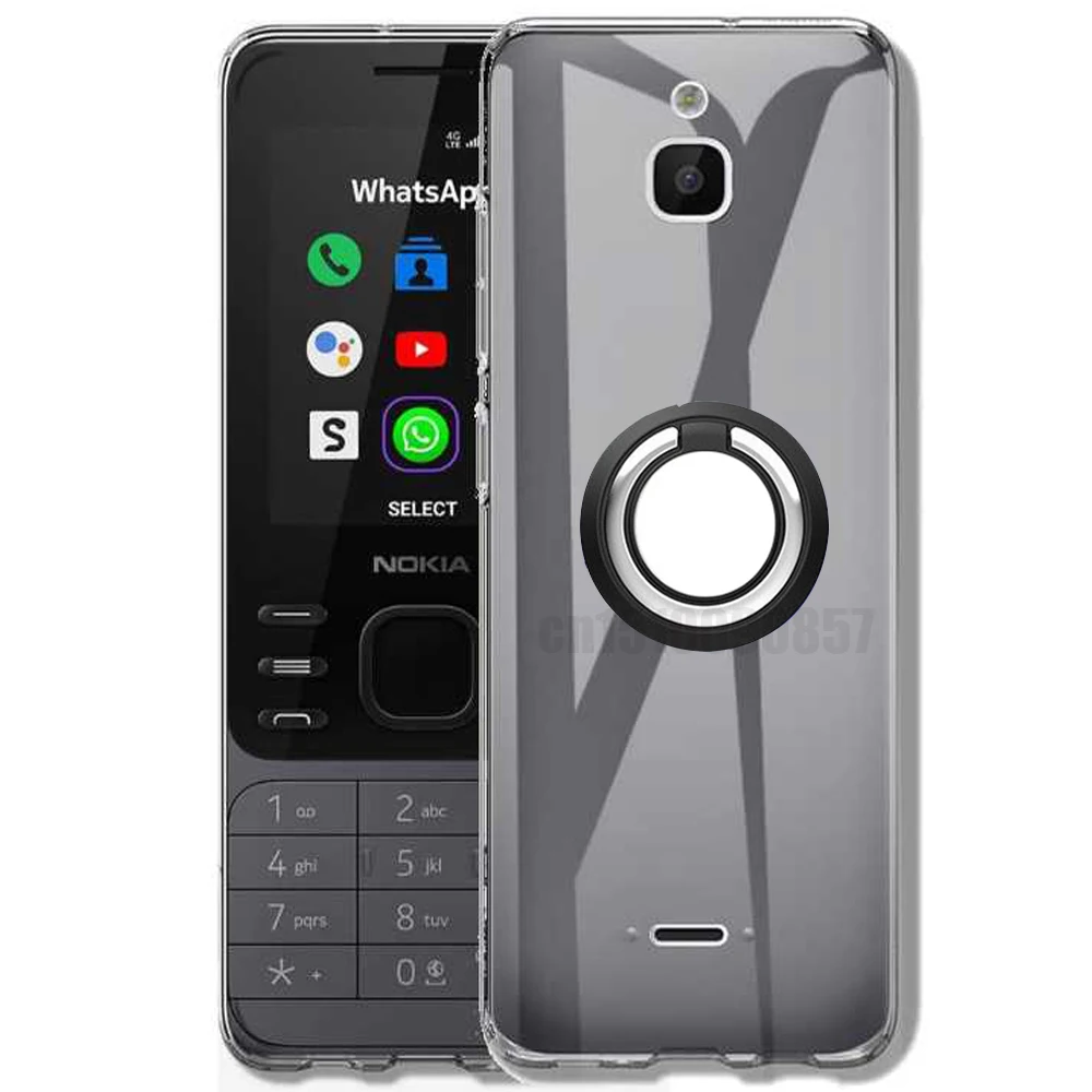 Custodia Per Nokia 6300 4G Ring Holder Custodia Morbida Antiurto In Tpu Per Nokia 6300 4G Couqe Funda