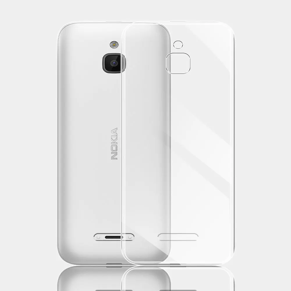 Per Nokia 6300 4G Custodia 2.4 "Ultra Sottile Silicone Morbido Tpu Cover Posteriore Trasparente Per Nokia 6300 4G Coque Per Nokia 6300 Fundas