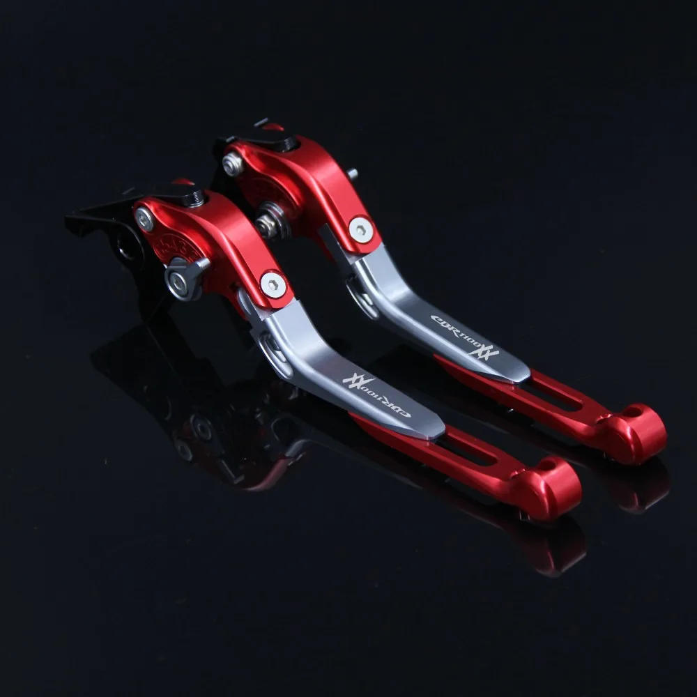 Riderjacky Logo "Cbr1100Xx" Leve Frizione Freno Cnc Moto Per Honda Cbr1100Xx / Blackbird 1997-2007 Estensibile Pieghevole
