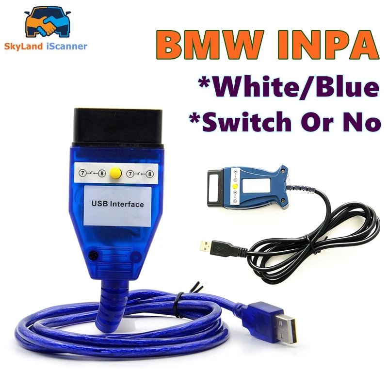 2023 Chip Completo Per Bmw Inpa K Dcan K + Can Ftdi Chip Interfaccia Diagnostica Usb Inpa Compatibile Per Bmw Serie Nuovo Interruttore Di Design